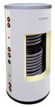 Ohřívač vody 250/2 stacionární, PUR, bílá koženka (Zásobník TUV 250 l s dvěma výměníky)